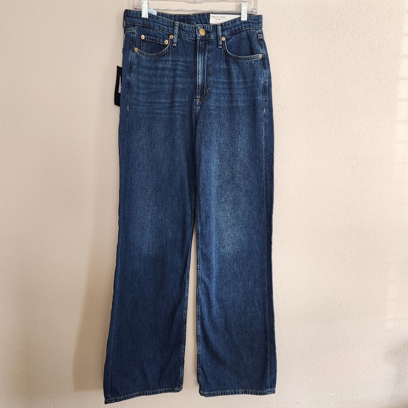 Rag & Bone Womens The Logan Mid Rise Wide Leg Jeans Size 27 NWT $198 Annalise - Picture 2 of 15